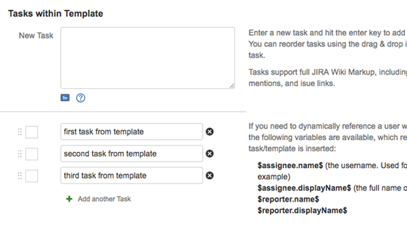 Tasklist Templates.